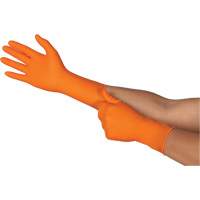 TOUCHNTUFF 93-800 Disposable Gloves, 6.5/7, Latex/Neoprene/Nitrile, 23.6-mil, Powder-Free, Orange MAS Chibougamau