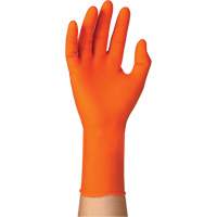 TOUCHNTUFF 93-800 Disposable Gloves, 6.5/7, Latex/Neoprene/Nitrile, 23.6-mil, Powder-Free, Orange MAS Chibougamau