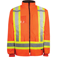 High-Visibility 7-in-1 Jacket, Polyester, High Visibility Orange, X-Small MAS Chibougamau