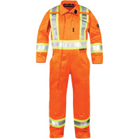 High-Visibility Fire-Resistant Coveralls, Size Small, Orange MAS Chibougamau