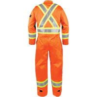 High-Visibility Fire-Resistant Coveralls, Size Small, Orange MAS Chibougamau
