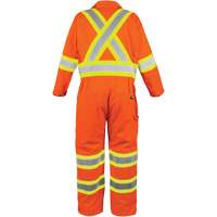 High-Visibility Unlined Coveralls, Small, High Visibility Orange MAS Chibougamau