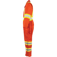 High-Visibility Unlined Coveralls, Small, High Visibility Orange MAS Chibougamau