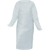 Blouse CoverMe avec passe-pouces, Taille unique, Blanc, Poly&eacute;thyl&egrave;ne MAS Chibougamau