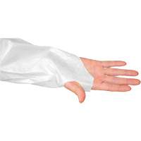 Blouse CoverMe avec passe-pouces, Taille unique, Blanc, Poly&eacute;thyl&egrave;ne MAS Chibougamau