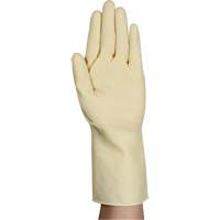 AlphaTec&reg; 87-137 Lightweight Natural Gloves, Size 7, 11.8" L, Rubber Latex, 16-mil MAS Chibougamau