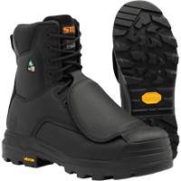 Bottes de travail Vulcan avec protecteur m&eacute;tatarsien &agrave; l'ext&eacute;rieur, Cuir, Taille 5, Imperm&eacute;able MAS Chibougamau