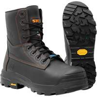 Bottes de travail Metpro Flex avec protecteur m&eacute;tatarsien, Cuir, Taille 4, Imperm&eacute;able MAS Chibougamau