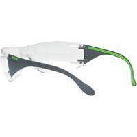 Adapt Lite Grey/Green Safety Glasses, Clear Lens, Anti-Fog/Anti-Scratch, ANSI Z87+/Meets/Exceeds CSA Z94.3 MAS Chibougamau