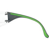 Adapt Lite Grey/Green Safety Glasses, Clear Lens, Anti-Fog/Anti-Scratch, ANSI Z87+/Meets/Exceeds CSA Z94.3 MAS Chibougamau