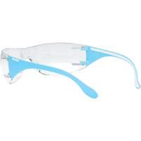 Adapt Lite Blue/White Safety Glasses, Clear Lens, Anti-Fog/Anti-Scratch, ANSI Z87+/Meets/Exceeds CSA Z94.3 MAS Chibougamau