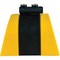 HAZLOK Safety Barrier System, Plastic, Magnetic Mount, 30', Black and Yellow Tape MAS Chibougamau