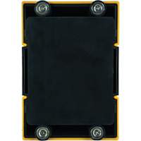 HAZLOK Safety Barrier System, Plastic, Magnetic Mount, 30', Black and Yellow Tape MAS Chibougamau