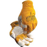 Caiman&reg; Premium TIG/MIG Welder's Gloves with Hook & Loop Closure, Split Cowhide, Size Medium MAS Chibougamau