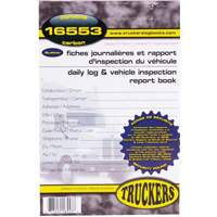 Carnet bilingue de registre quotidien et de rapport d'inspection de v&eacute;hicule MAS Chibougamau