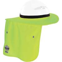 Bordure FR vert lime pour casque de chantier avec cache-cou MAS Chibougamau