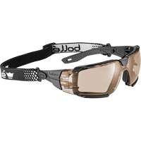 RUSH+ 2.0 XP M/L Safety Glasses with Black & Grey Frame, Copper Lens, Anti-Fog/Anti-Scratch, ANSI Z87+ MAS Chibougamau