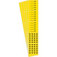 "PSI" Pipe Markers, Self-Adhesive, 2-1/4" H x 2-3/4" W, Black on Yellow MAS Chibougamau