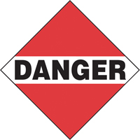 Plaque-&eacute;tiquette TMD danger chargement commun, Aluminium MAS Chibougamau