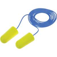 Bouchons d'oreilles n&eacute;on jaune E-A-Rsoft, Vrac - Sac en poly, Avec cordon MAS Chibougamau