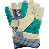 Double-Palm Fitters Gloves, Large, Split Cowhide Palm, Cotton Inner Lining MAS Chibougamau
