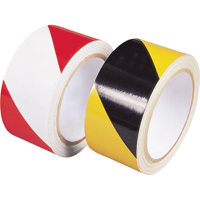 Rubans r&eacute;fl&eacute;chissants de classe ing&eacute;nierie, 2" x 30', Poly&eacute;thyl&egrave;ne, Rouge et blanc MAS Chibougamau