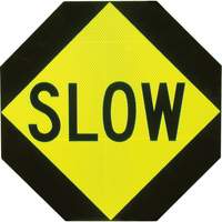 Double-Sided "Stop/Slow" Traffic Control Sign MAS Chibougamau