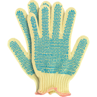 Gants en tricot avec pois, Taille Petit/7, Calibre 7, Rev&ecirc;tement PVC, Enveloppe en Kevlar, ANSI/ISEA 105 niveau 2 MAS Chibougamau