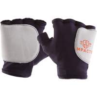 Palm/Side Fingerless Protection Gloves - Right, X-Small, Suede Palm, Slip-On Cuff MAS Chibougamau