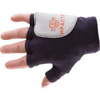 Palm/Side Fingerless Protection Gloves - Right, X-Small, Suede Palm, Slip-On Cuff MAS Chibougamau