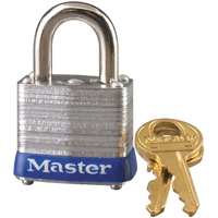 Pin Tumbler Padlock, Keyed Alike, Laminated Steel, 1-1/8" Width MAS Chibougamau