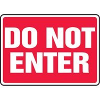 Enseigne  Do Not Enter , 10" x 14", Vinyle, Anglais MAS Chibougamau