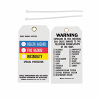 &eacute;tiquettes du droit &agrave; l'information, Polyester, 3" la x 5-3/4" h, Anglais MAS Chibougamau