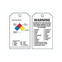 &eacute;tiquettes du droit &agrave; l'information, Polyester, 3" la x 5-3/4" h, Anglais MAS Chibougamau