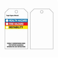 &eacute;tiquettes auto-plastifiantes du droit &agrave; l'information, Polyester, 3" la x 5-3/4" h, Anglais MAS Chibougamau