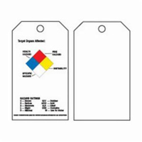 &eacute;tiquettes auto-plastifiantes du droit &agrave; l'information, Polyester, 3" la x 5-3/4" h, Anglais MAS Chibougamau