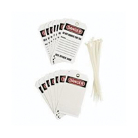 &eacute;tiquettes auto-plastifiantes pour la pr&eacute;vention des accidents, Polyester, 3" la x 5-3/4" h, Anglais MAS Chibougamau