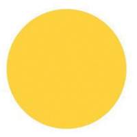Round Write-On Labels, Circle, 1.5" L x 1.5" W, Yellow MAS Chibougamau