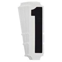 Quick-Align&reg; Individual Gothic Number and Letter Labels, 1, 4" H, Black MAS Chibougamau