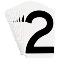 Quick-Align&reg; Individual Gothic Number and Letter Labels, 2, 4" H, Black MAS Chibougamau