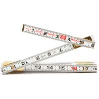 Red End&reg; Masonry Rule, 6' L, Wood, 1/16" Graduations MAS Chibougamau