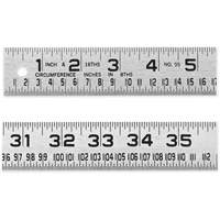 Tinner's Circumference Rule, 4' L, Steel, 1/16" Graduations MAS Chibougamau