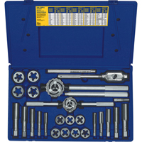 Hanson&reg; Fractional Tap & Hex Die Set, 25 Pieces MAS Chibougamau