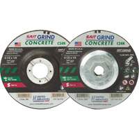 C24N Concrete Grinding Wheel, 4-1/2" x 1/4", 7/8" Arbor, Type 27 MAS Chibougamau