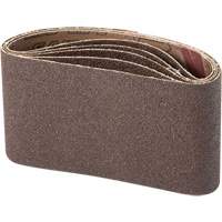 Courroie abrasive pour ponceuse portative, 3" la x 21" lo, Oxyde d'aluminium, Grain 100 MAS Chibougamau