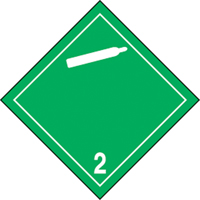 &eacute;tiquettes d'exp&eacute;dition TMD, Classe 2,2, Gaz ininflammables & non-toxiques, Vinyle MAS Chibougamau