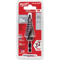 Foret &eacute;tag&eacute; #8 Shockwave Impact Duty, 1/2" - 1", Incr&eacute;ments de 1/16", Titane MAS Chibougamau