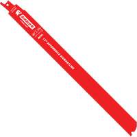 Reciprocating Blade for Auto Dismantling, Bi-Metal, 14-18 TPI, 12" L x 1" W MAS Chibougamau
