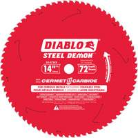 Steel Demon Cermet II Circular Saw Blade, 14", 72 Teeth, Metal Use MAS Chibougamau