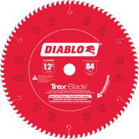 Trex&reg; Blade Cutting Saw Blade, 12", 84 Teeth, Plastic/Composite Decking Use MAS Chibougamau